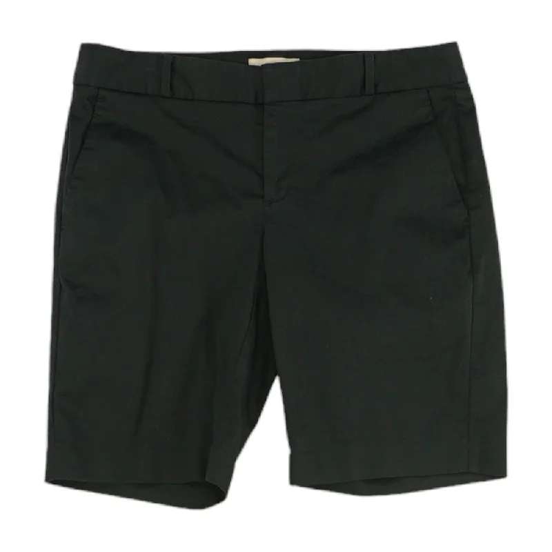 Black Solid Chino Shorts