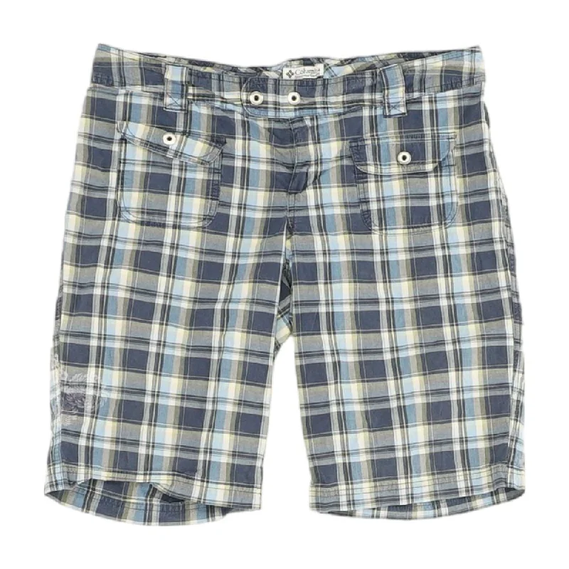 Blue Plaid Shorts