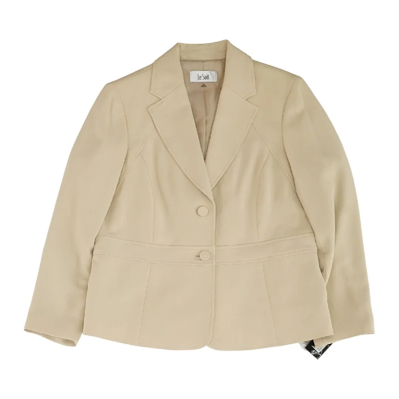 Tan Solid Blazer