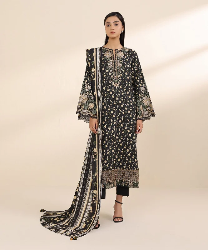 3 Piece - Embroidered Karandi Suit