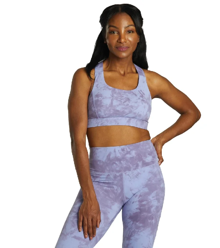 Glyder Full Force Yoga Sports Bra Lilac Tonal Dye