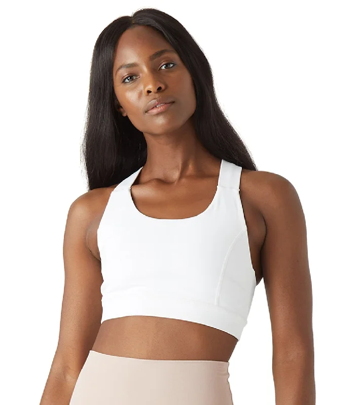 Glyder Full Force Yoga Sports Bra White